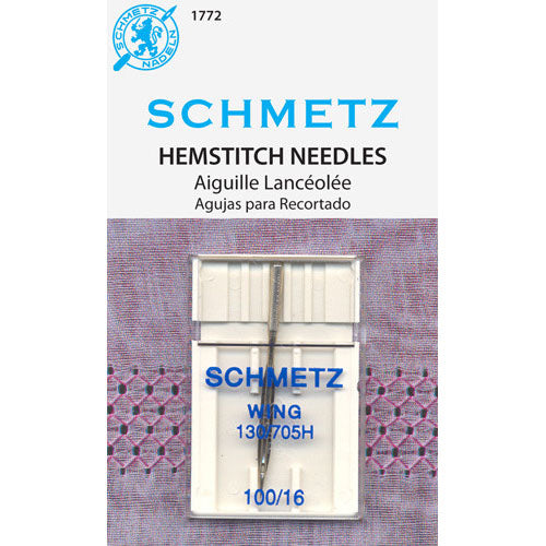 Schmetz Hemstitch Wing Needle - 100/16