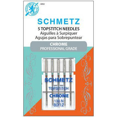 Schmetz Chrome Topstitch Needles - 80/12