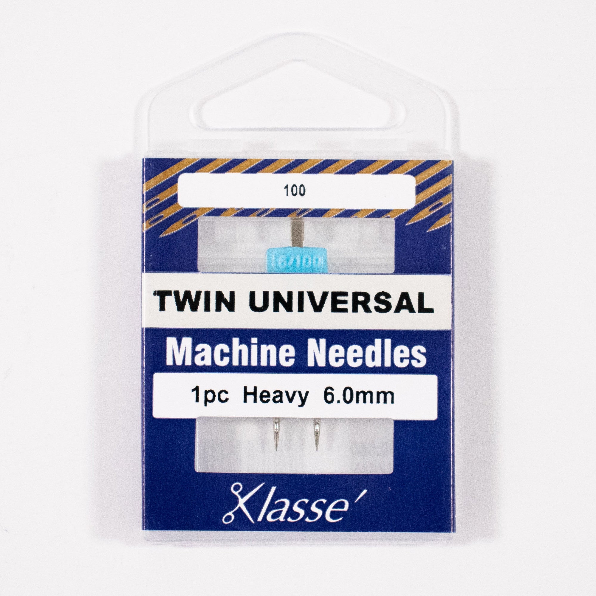 Twin Universal Needle 6.0mm wide, Size 100/16, Pkg.1