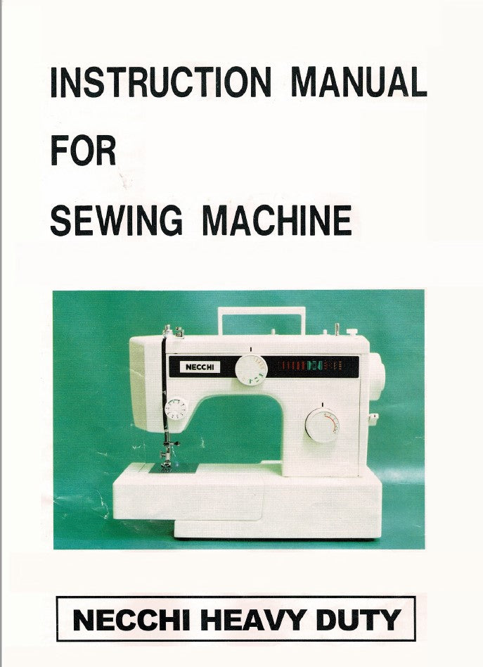 Necchi 3102FA/B Instruction Manual – mrsewing