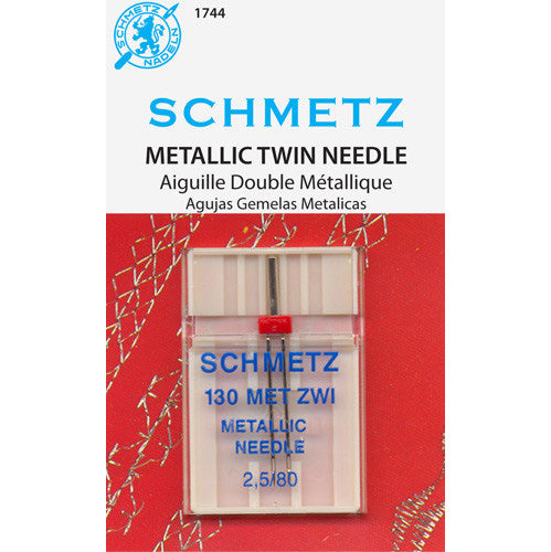 Schmetz Twin Metallic Needle - 2.5/80