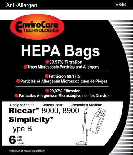 Paper Bag (6pk), Simplicity Type B, RSR-1432H[450]