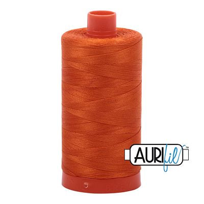 Aurifil 50 weight Cotton Thread, Orange-2235