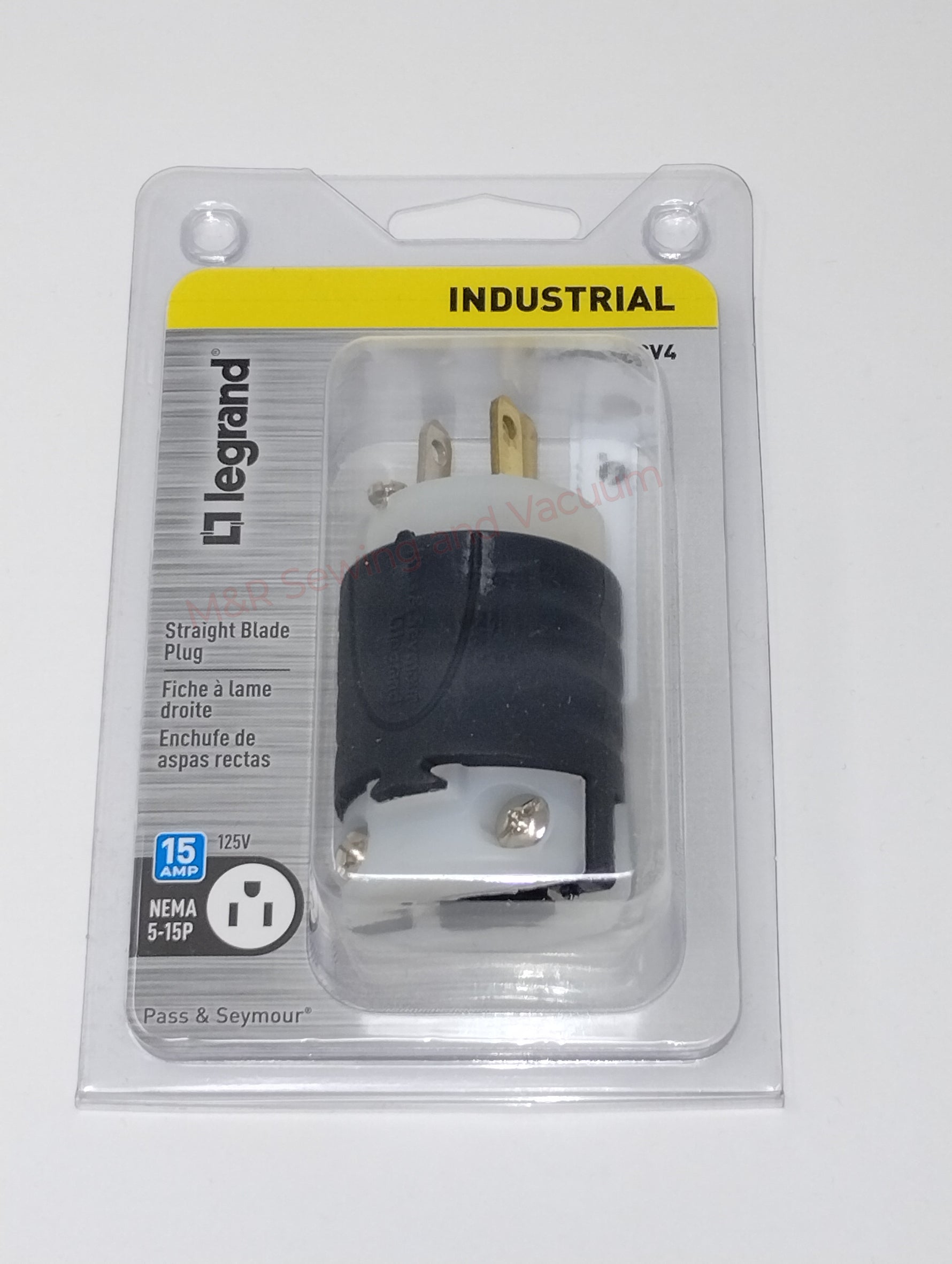 Straight Blade Plug, 15 AMP