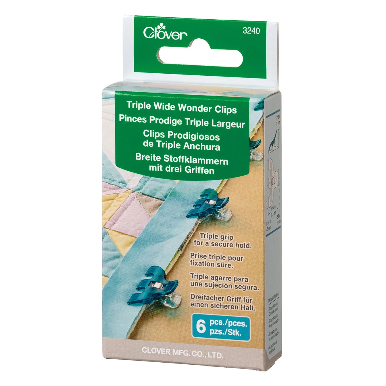 Clover Triple Wide Wonder Clips