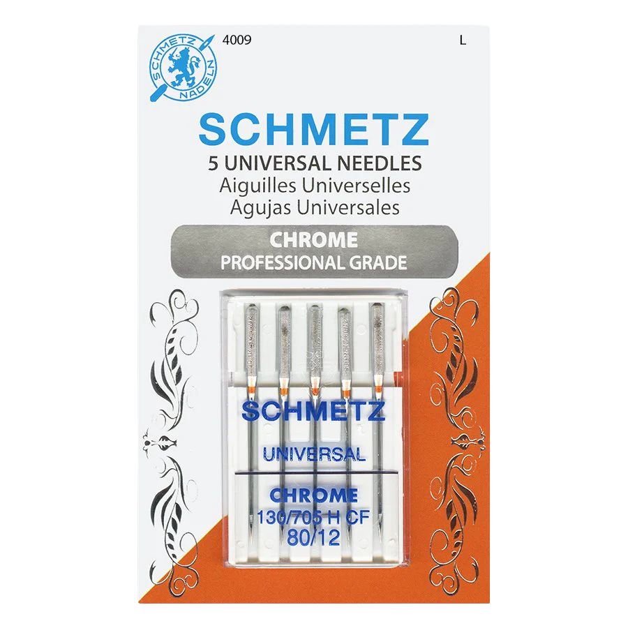 Schmetz Chrome Universal Needles – 5/pk