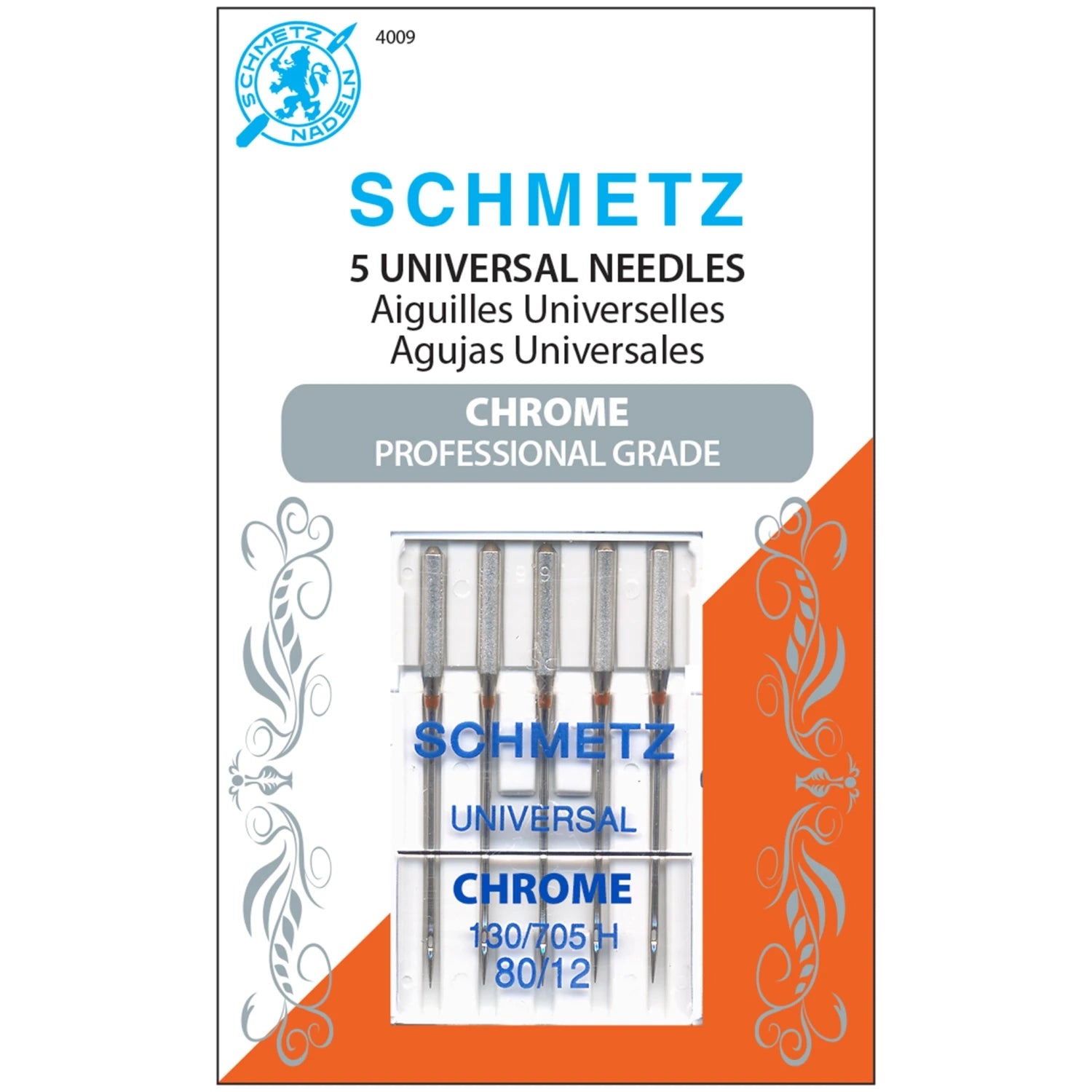 Schmetz Chrome Universal Needles – 5/pk