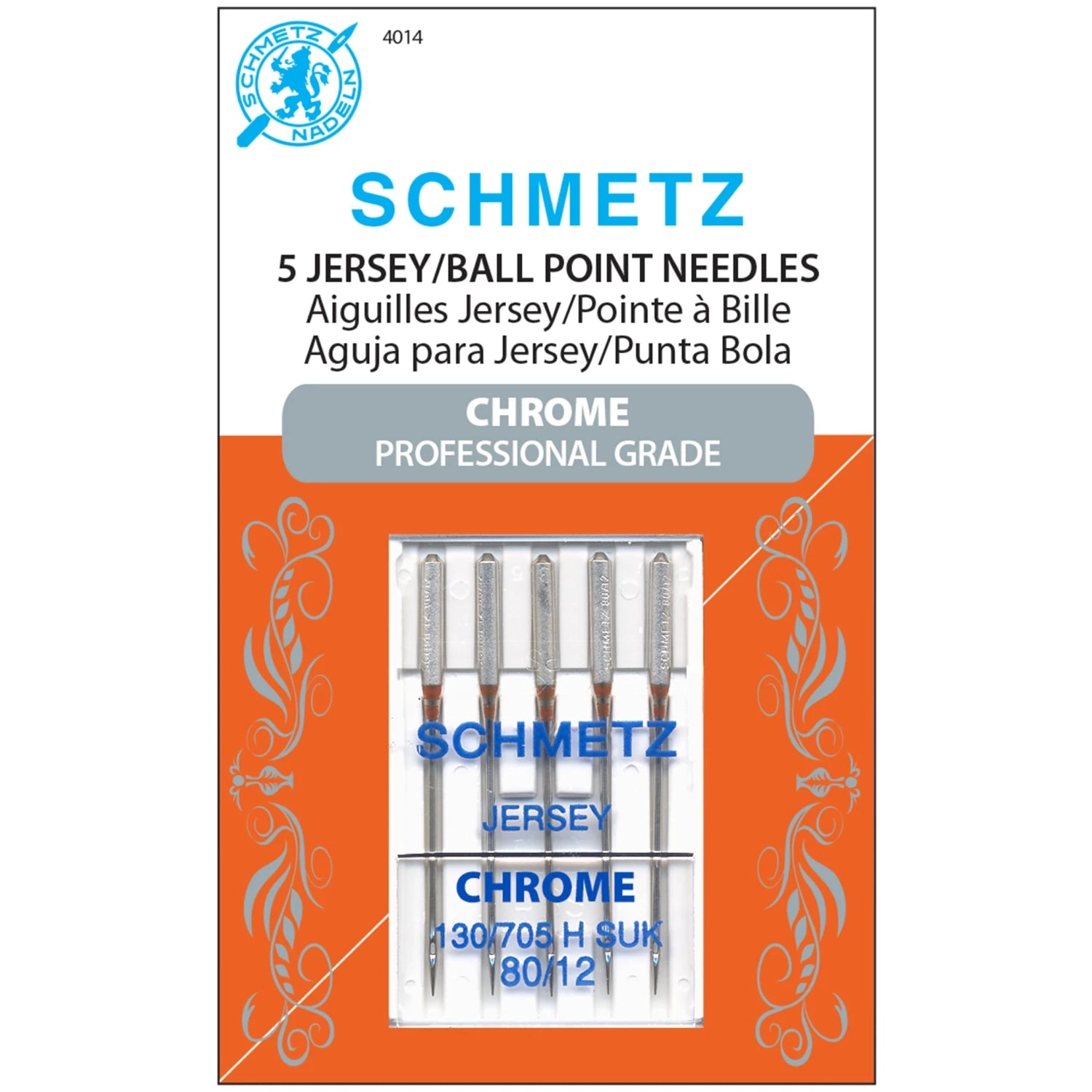 Schmetz Chrome Jersey/Ball Point Needles
