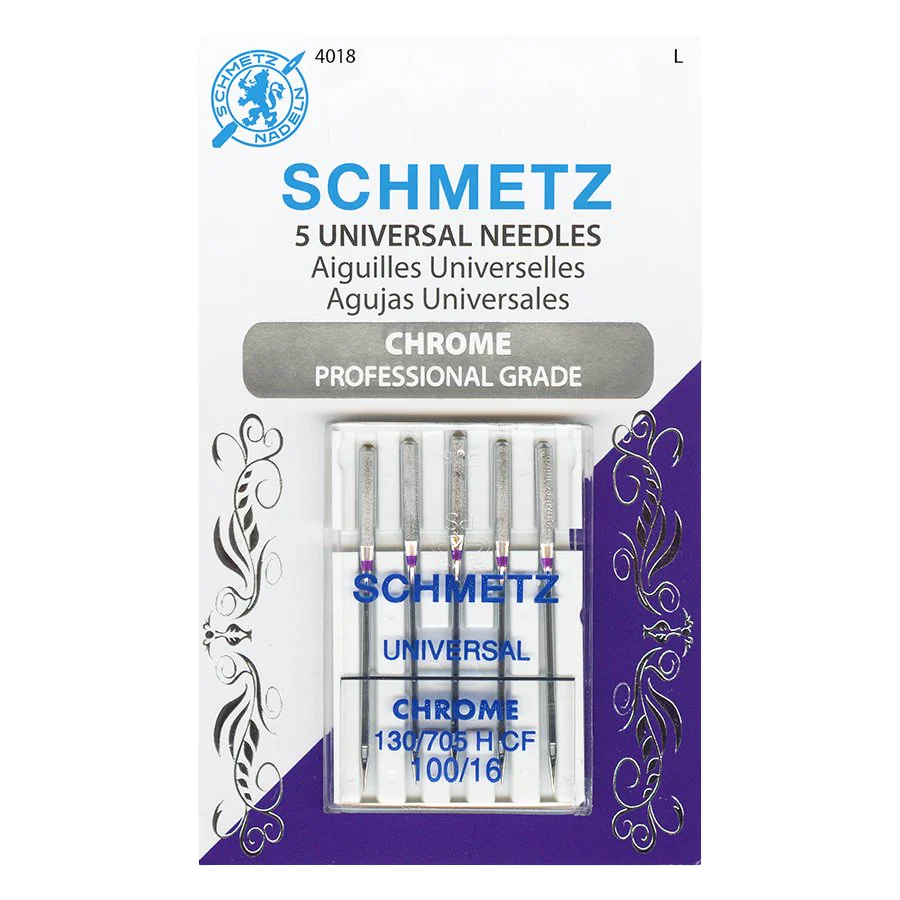 Schmetz Chrome Universal Needles – 5/pk