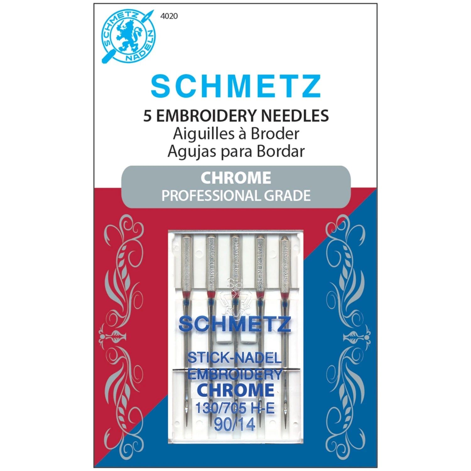 Schmetz Chrome Embroidery Needles