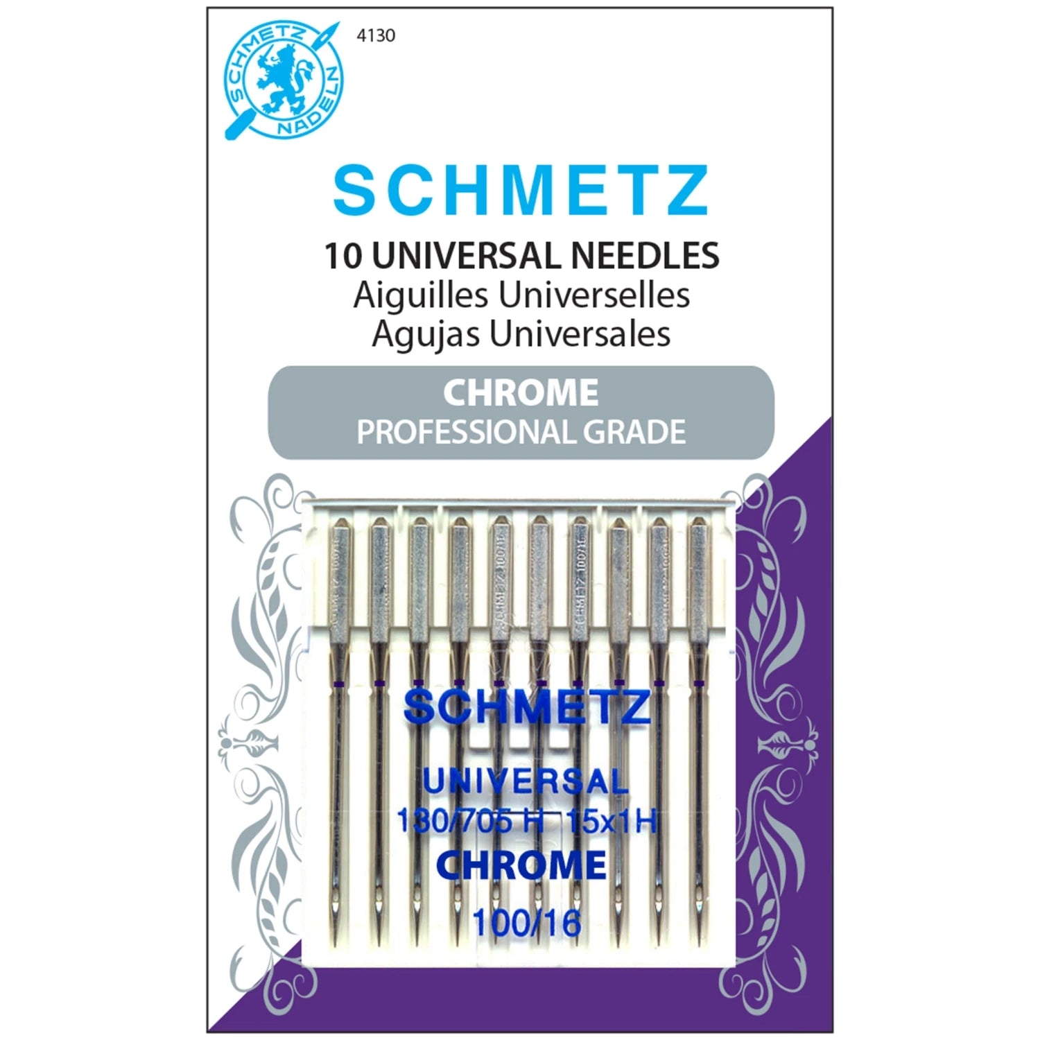 Schmetz Chrome Universal Needles – 10/pk