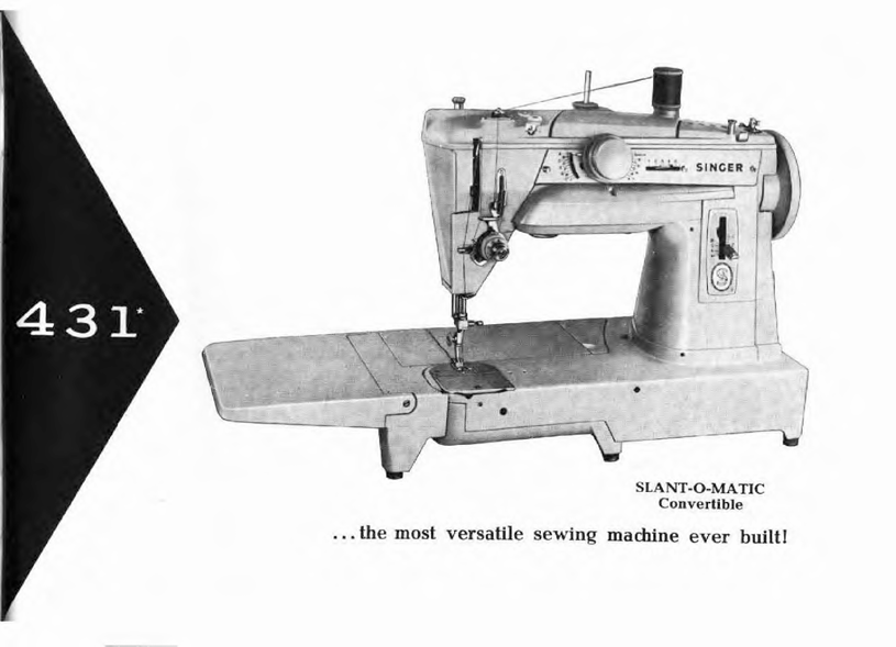 Singer 431 Instruction Manual