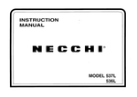 Necchi 537L-536L Instruction Manual