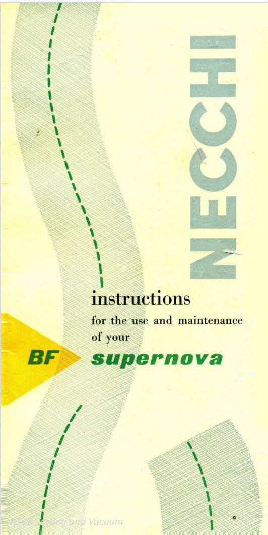 Instruction Manual, Necchi BF