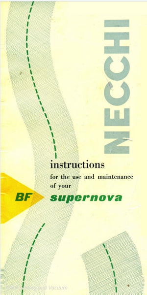 Instruction Manual, Necchi SuperNova Automatic Ultra