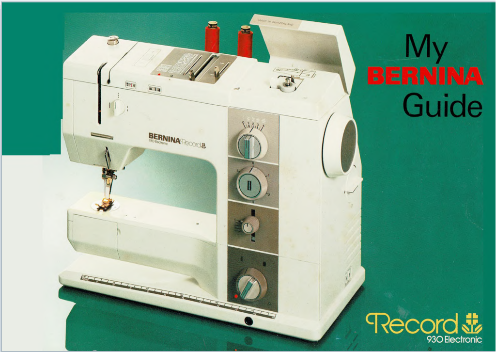 Bernina 930 Instruction Manual