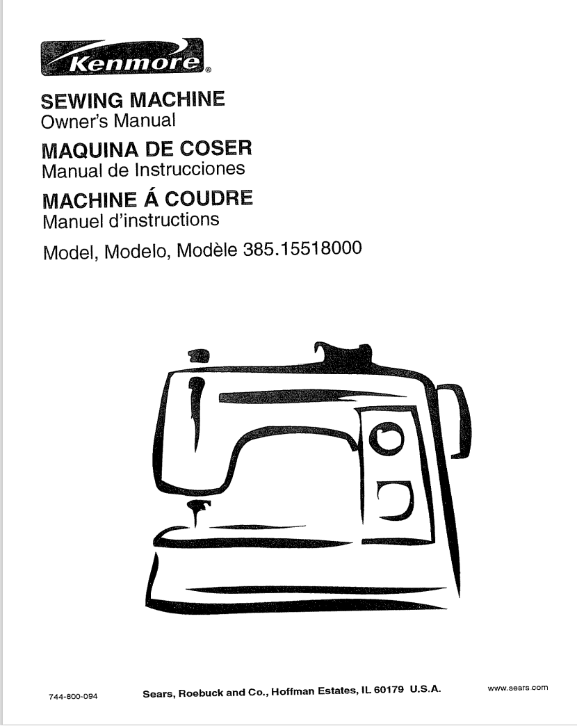 Kenmore 385.15518000 Instruction Manual