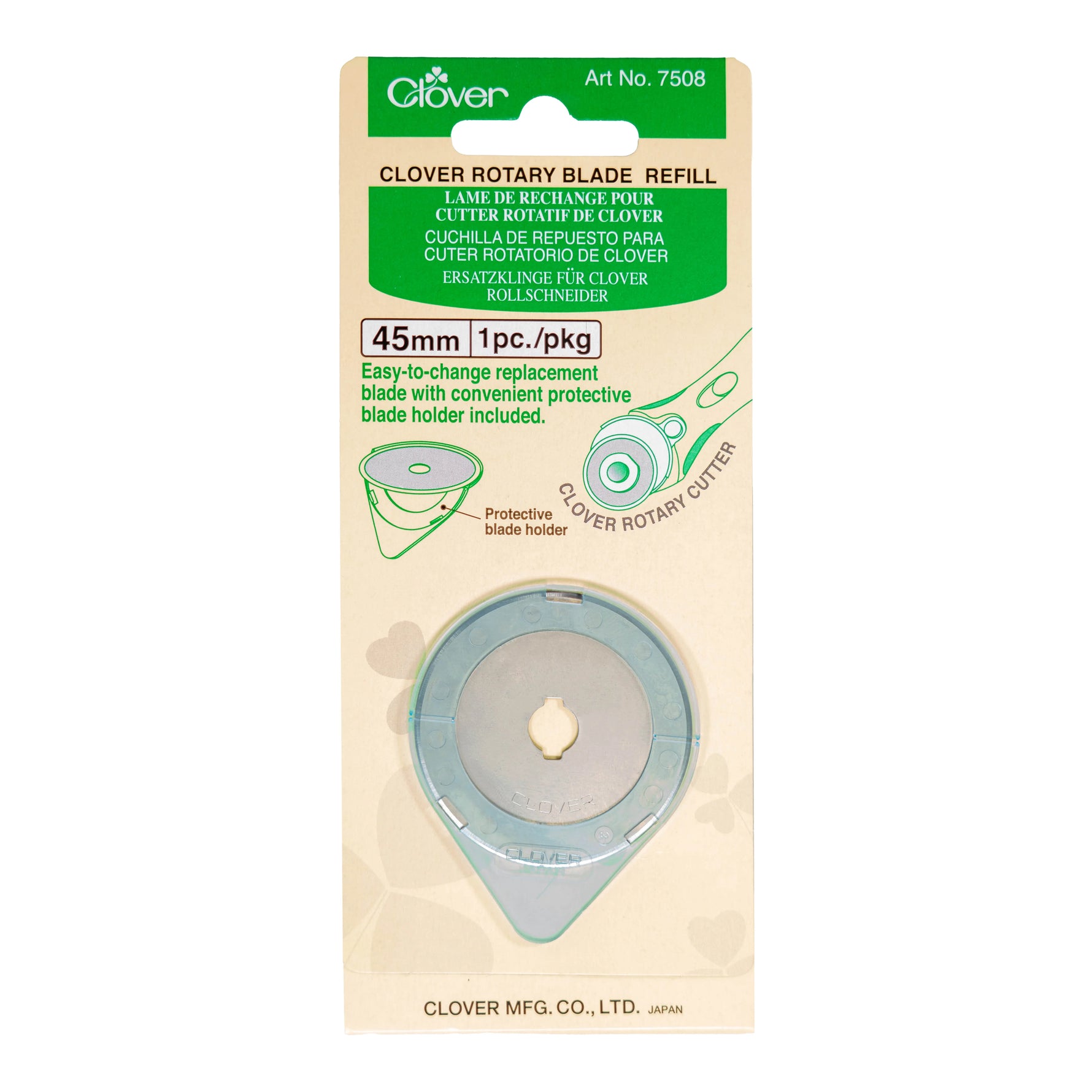 Clover Replacement Rotary Cutter Blades - 45mm
