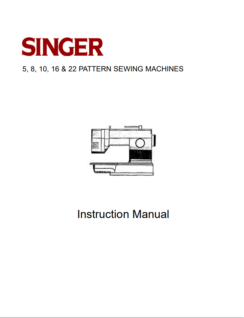 Instruction Manual, Singer