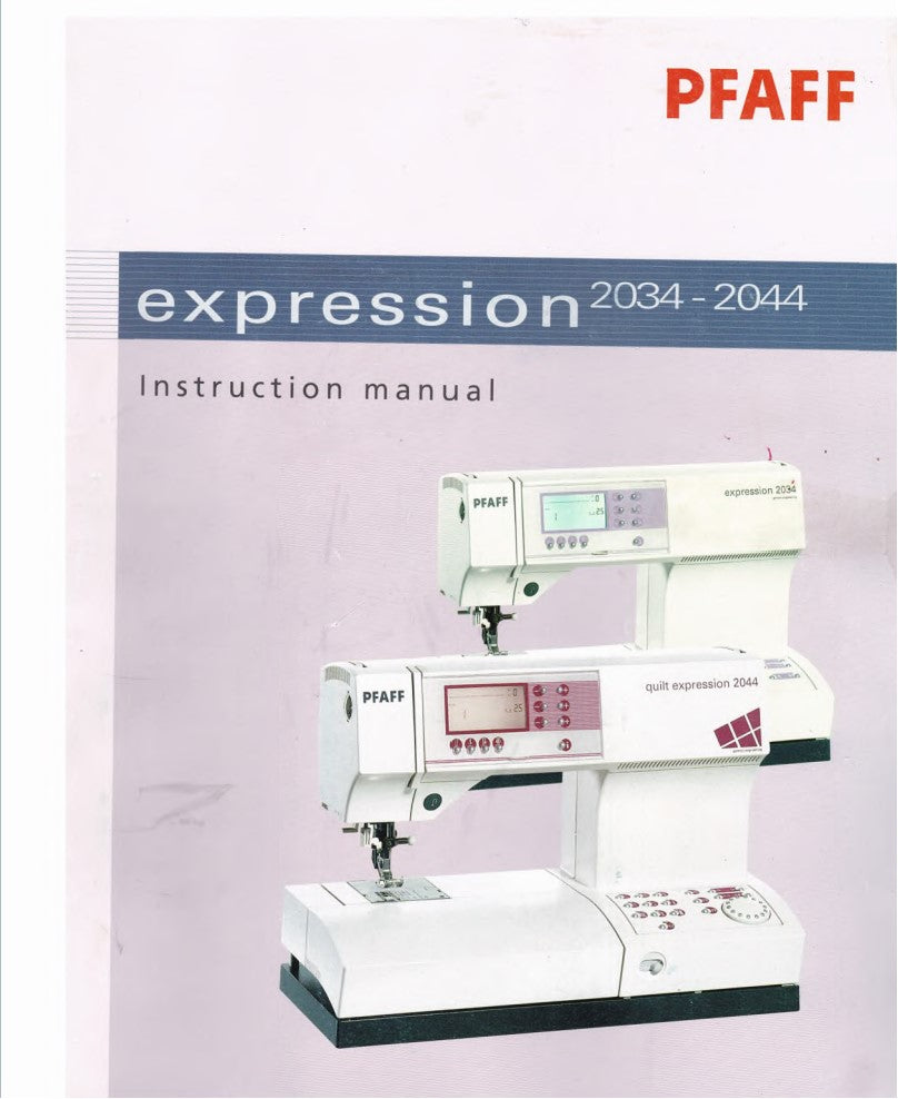 Pfaff 2034/2044 Instruction Manual