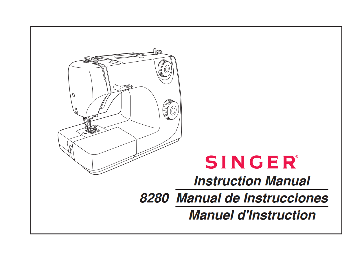Singer 8280 Instruction Manual