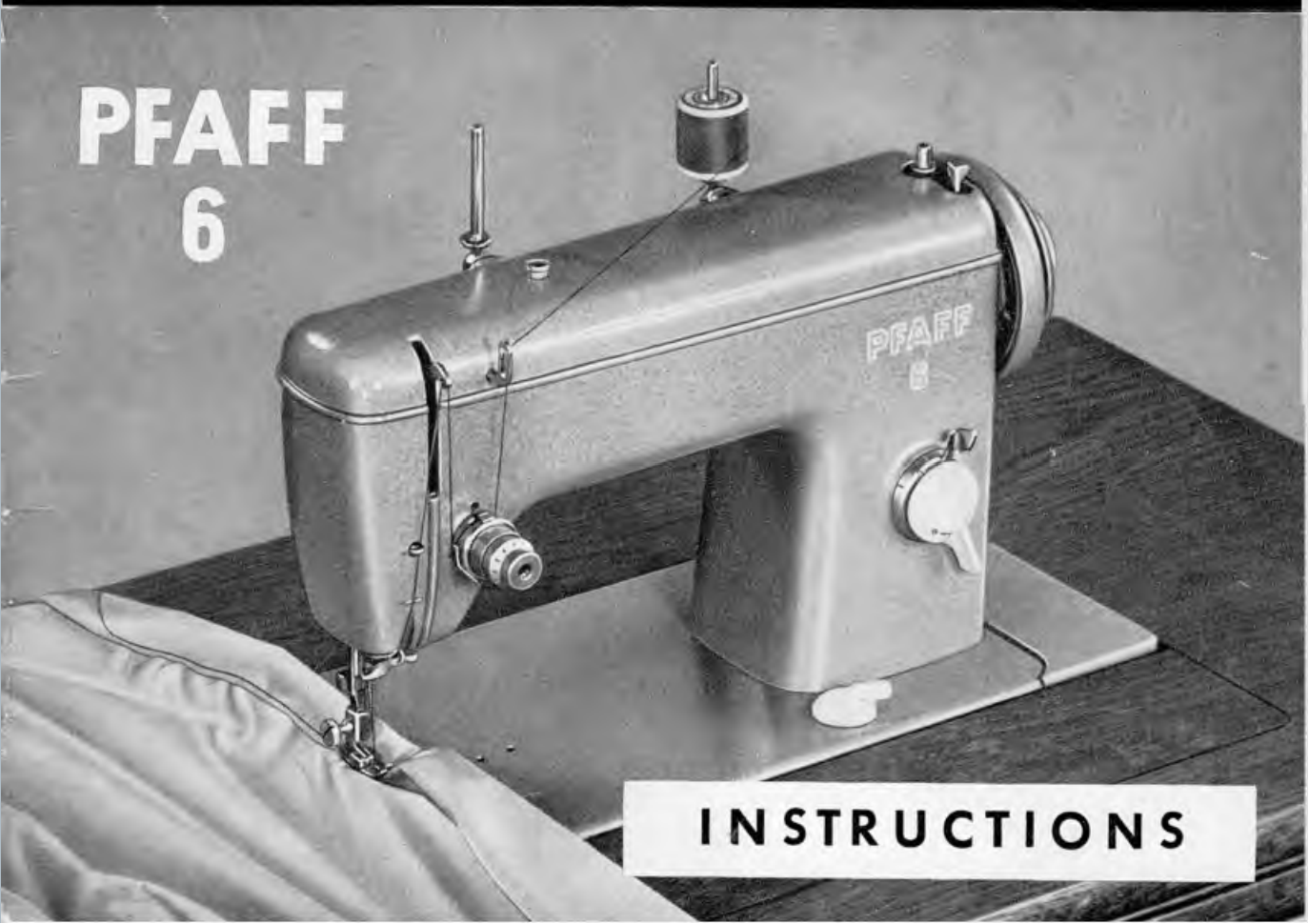 Instruction Manual, Pfaff 6