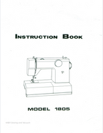 Singer 1805 Instruction Manual