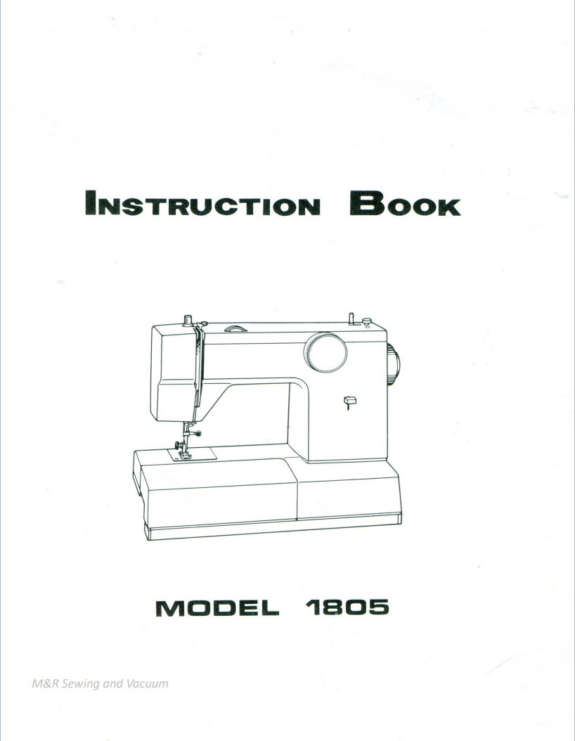 Singer 1805 Instruction Manual