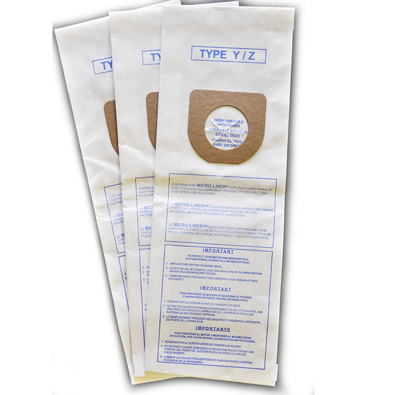 Hoover Type Y/Z Replacement Bags, 3/pk