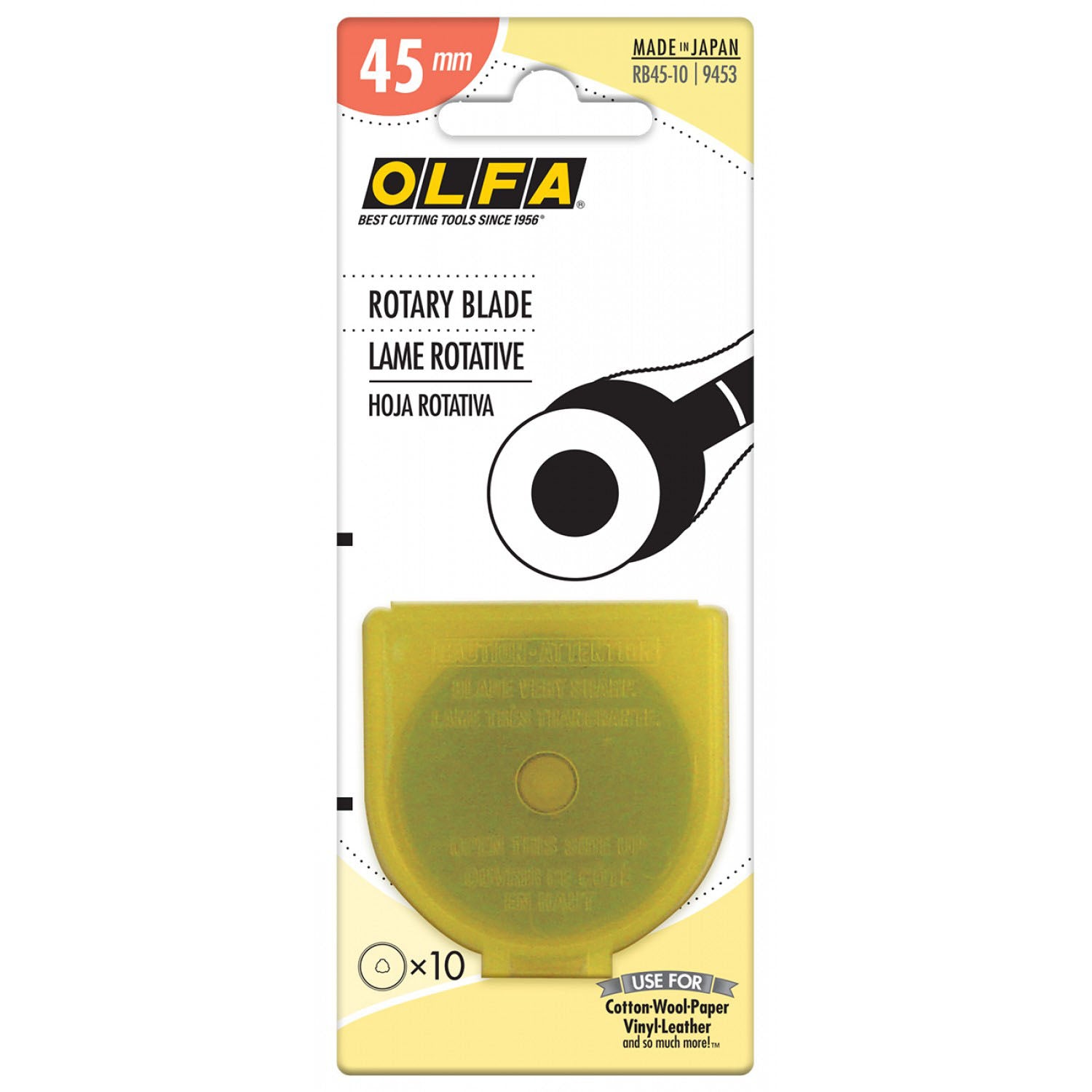 Olfa 45mm Replacement Blades - 10/pk