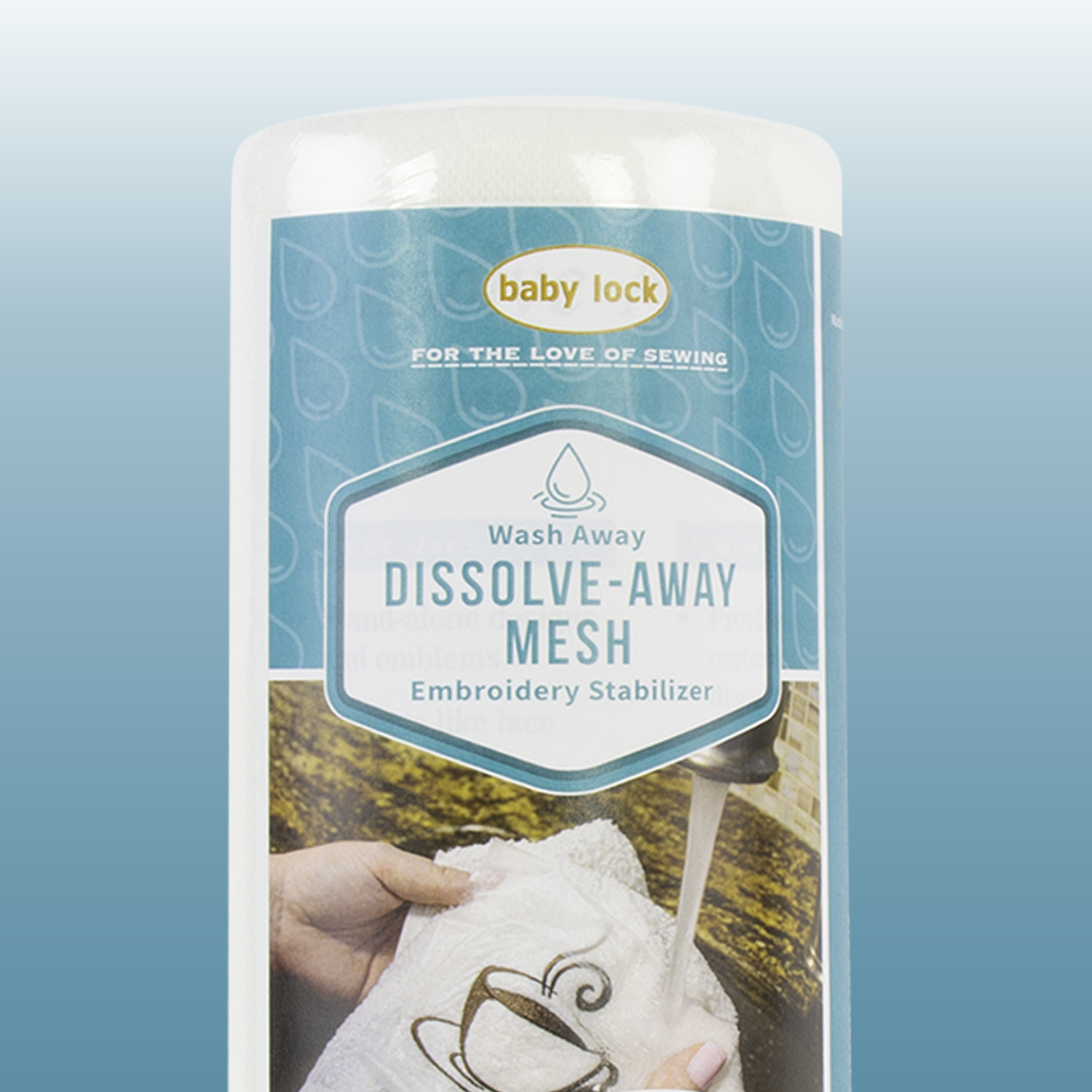 Dissolve-Away Mesh Backing