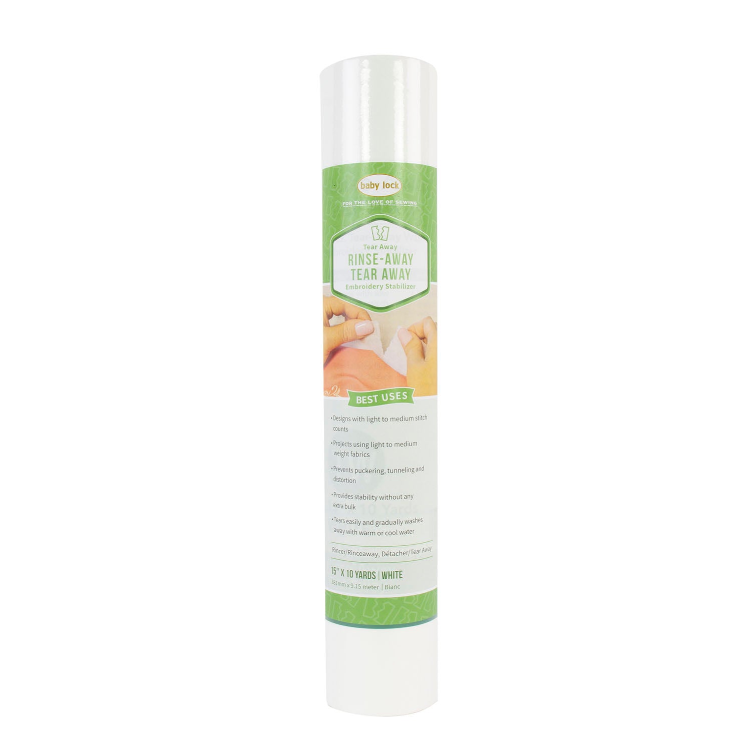 Rinse-Away Tear Away Stabilizer