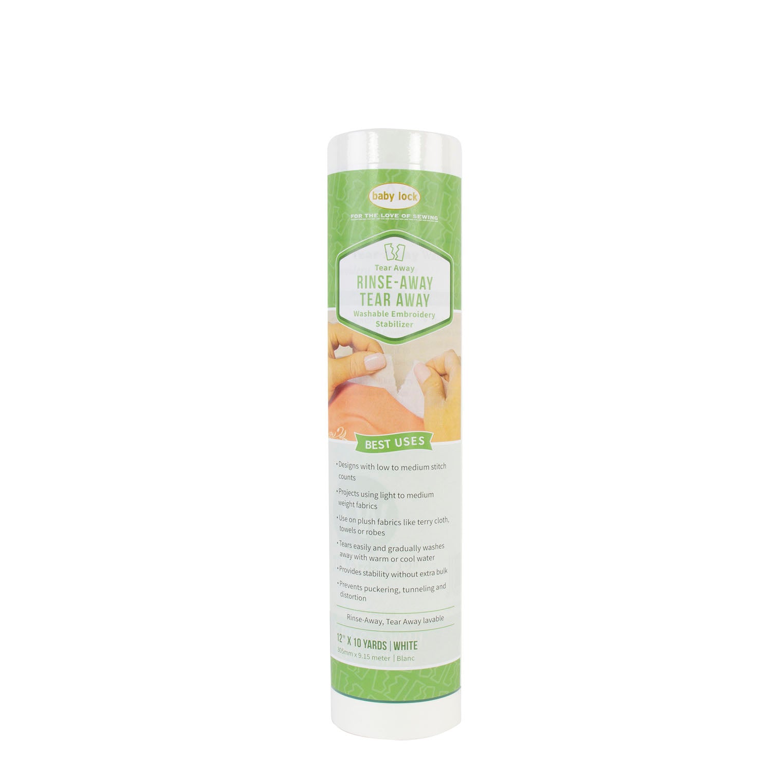 Rinse-Away Tear Away Stabilizer