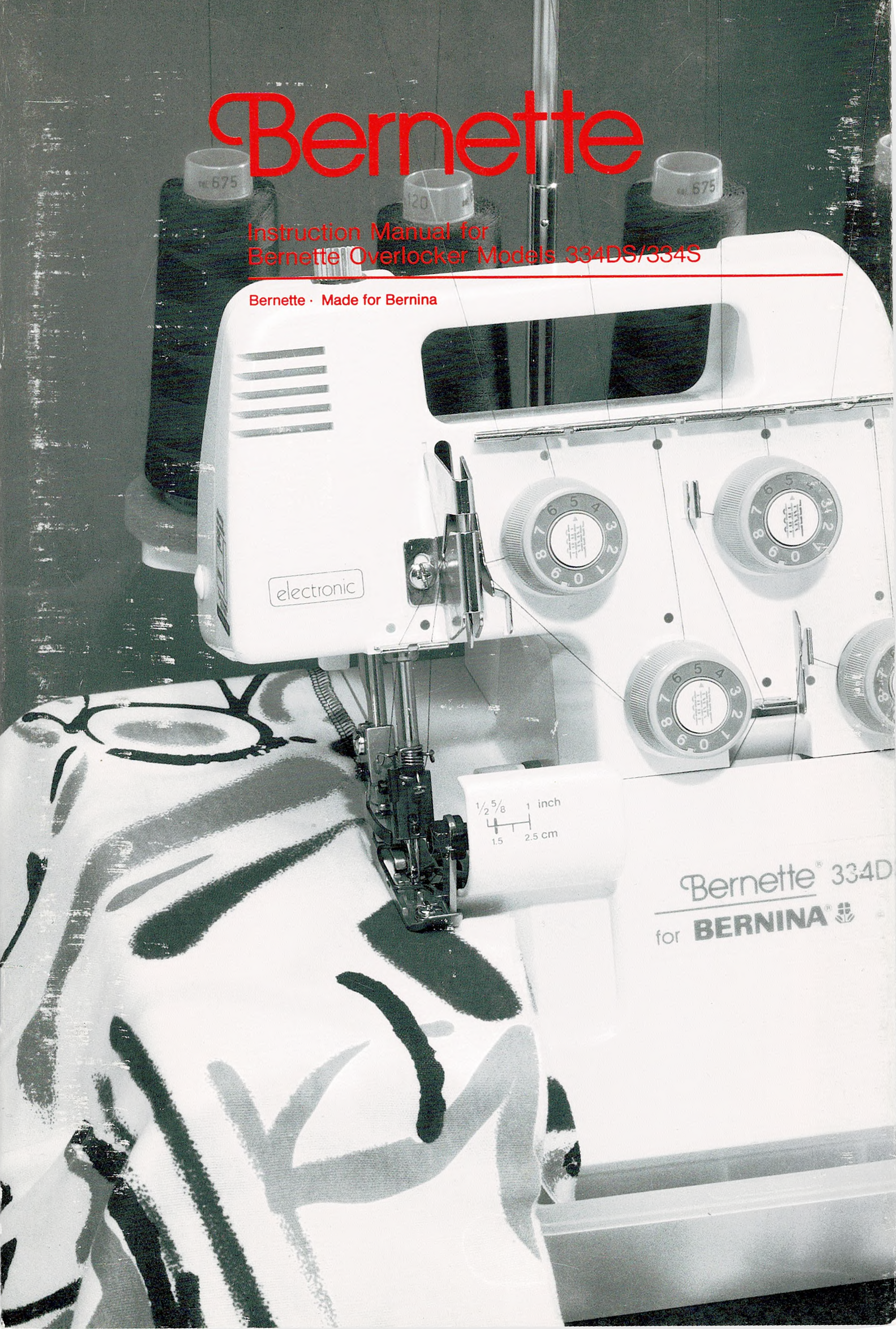 Bernette 334DS/334S Overlock Instruction Manual