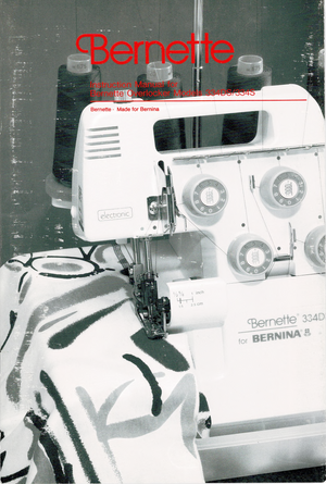 Bernette 334DS/334S Overlock Instruction Manual