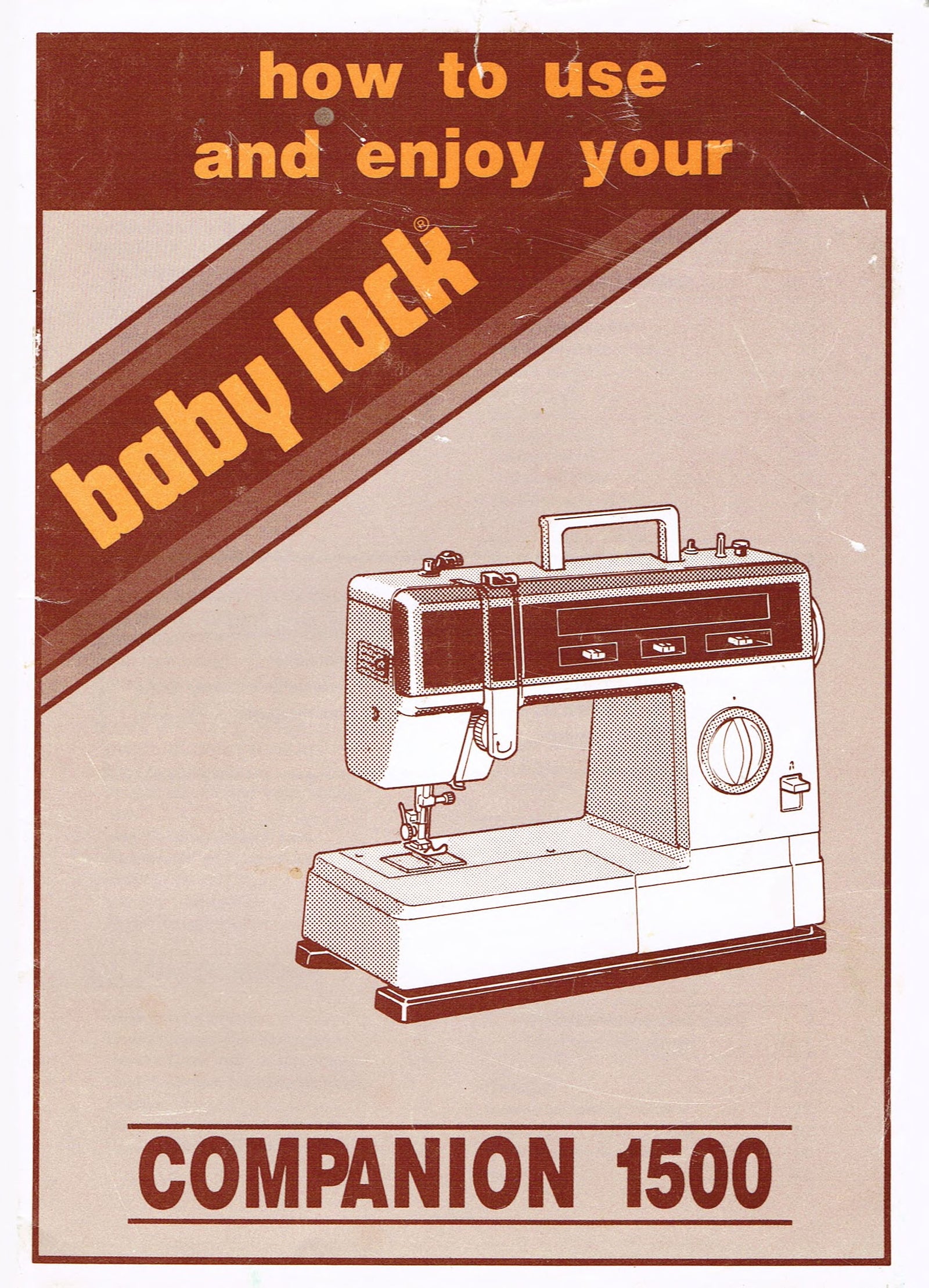 Baby Lock 1500 Instruction Manual