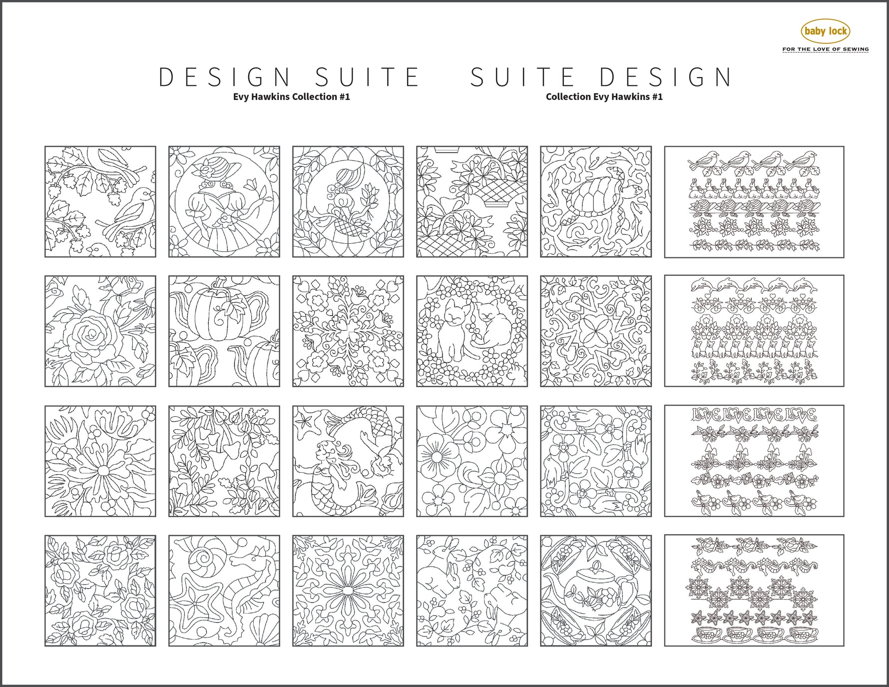 Baby Lock Fills & Motifs Evy Hawkins Collection