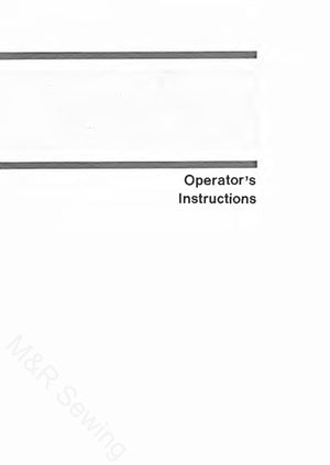 Elna 1400 Instruction Manual