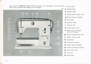 Bernina 700/710 Instruction Manual