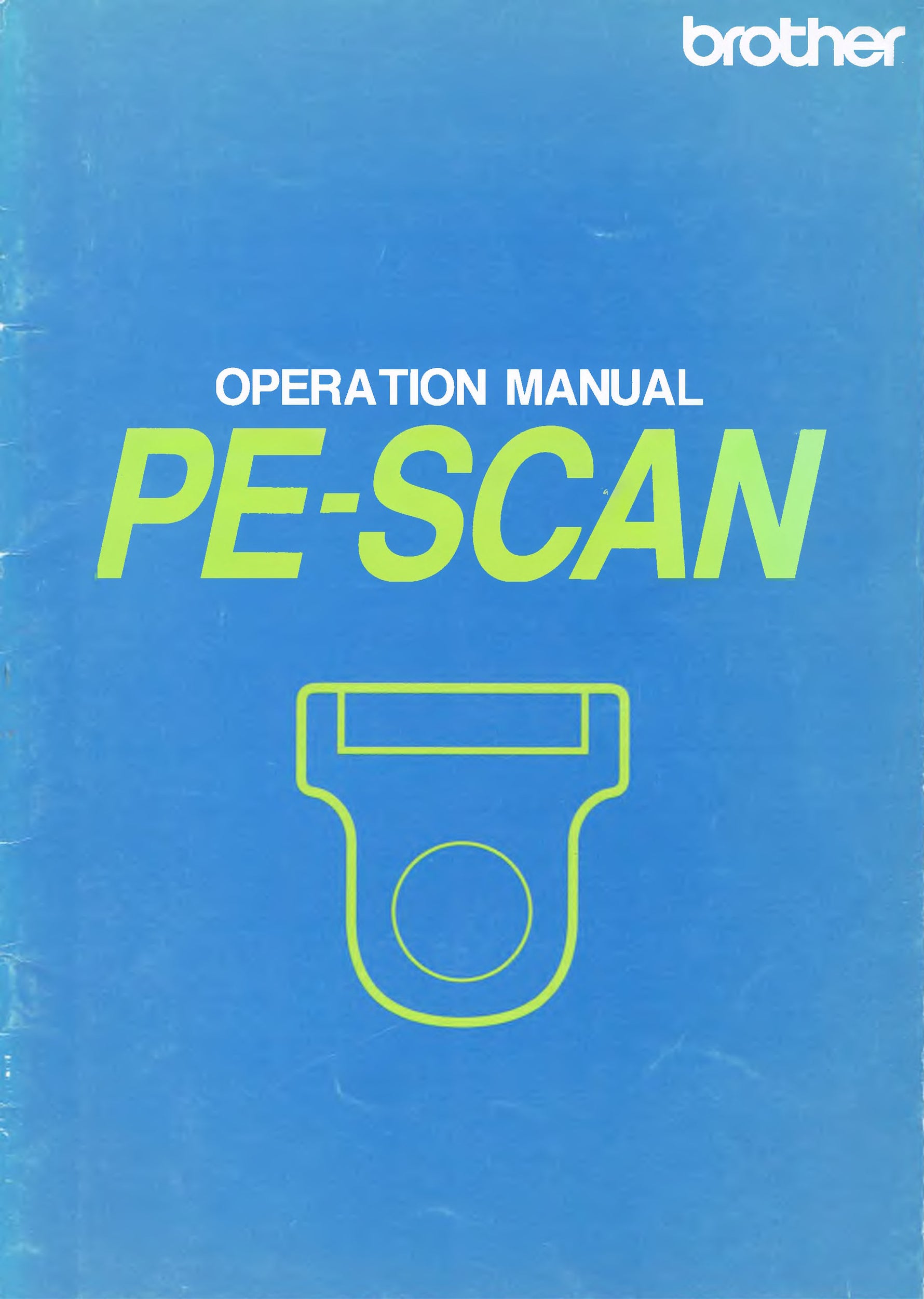 Brother PE-Scan Instruction Manual
