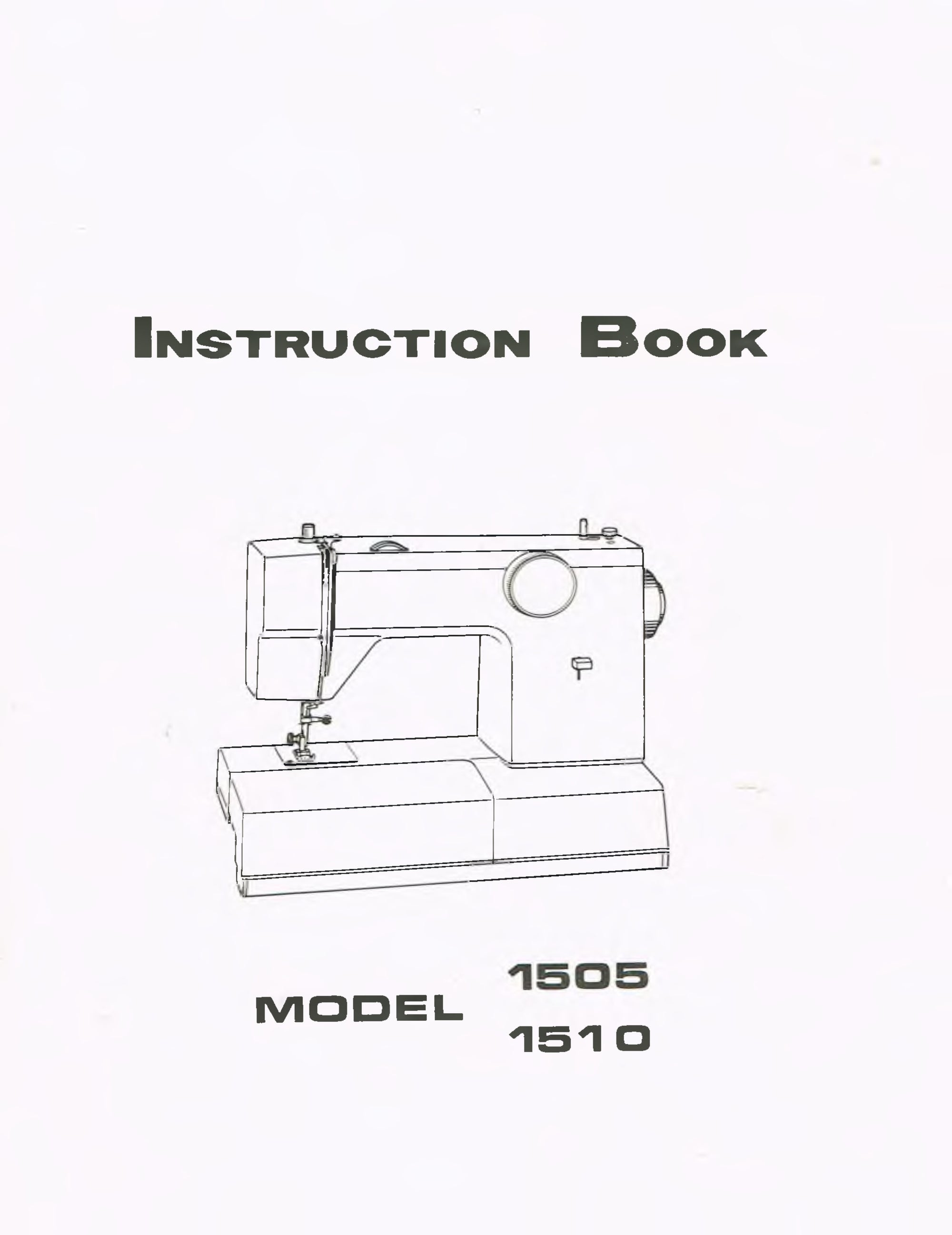 Kenmore Model 1505/1510 Manual
