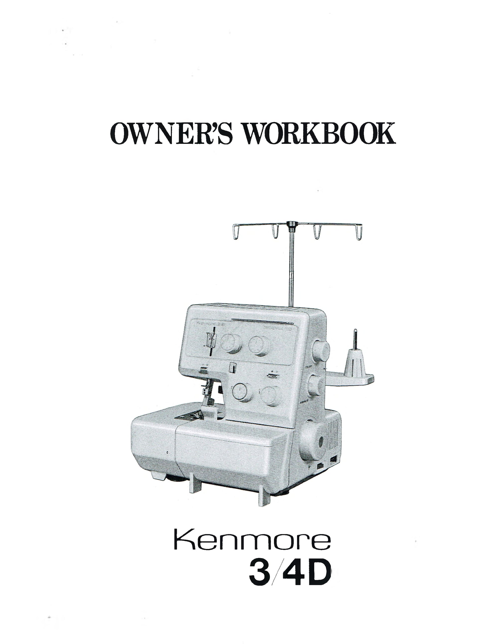 Kenmore Model 3/4D Serger Workbook
