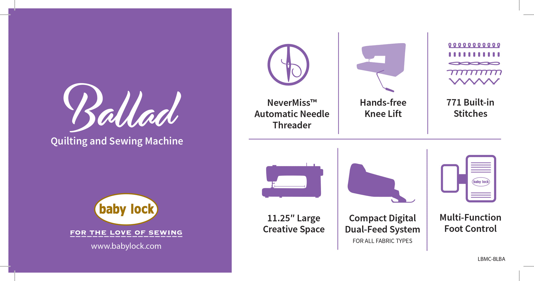 Baby Lock Ballad Sewing Machine