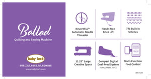 Baby Lock Ballad Sewing Machine