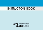 Janome MyLock 134D Instruction Manual