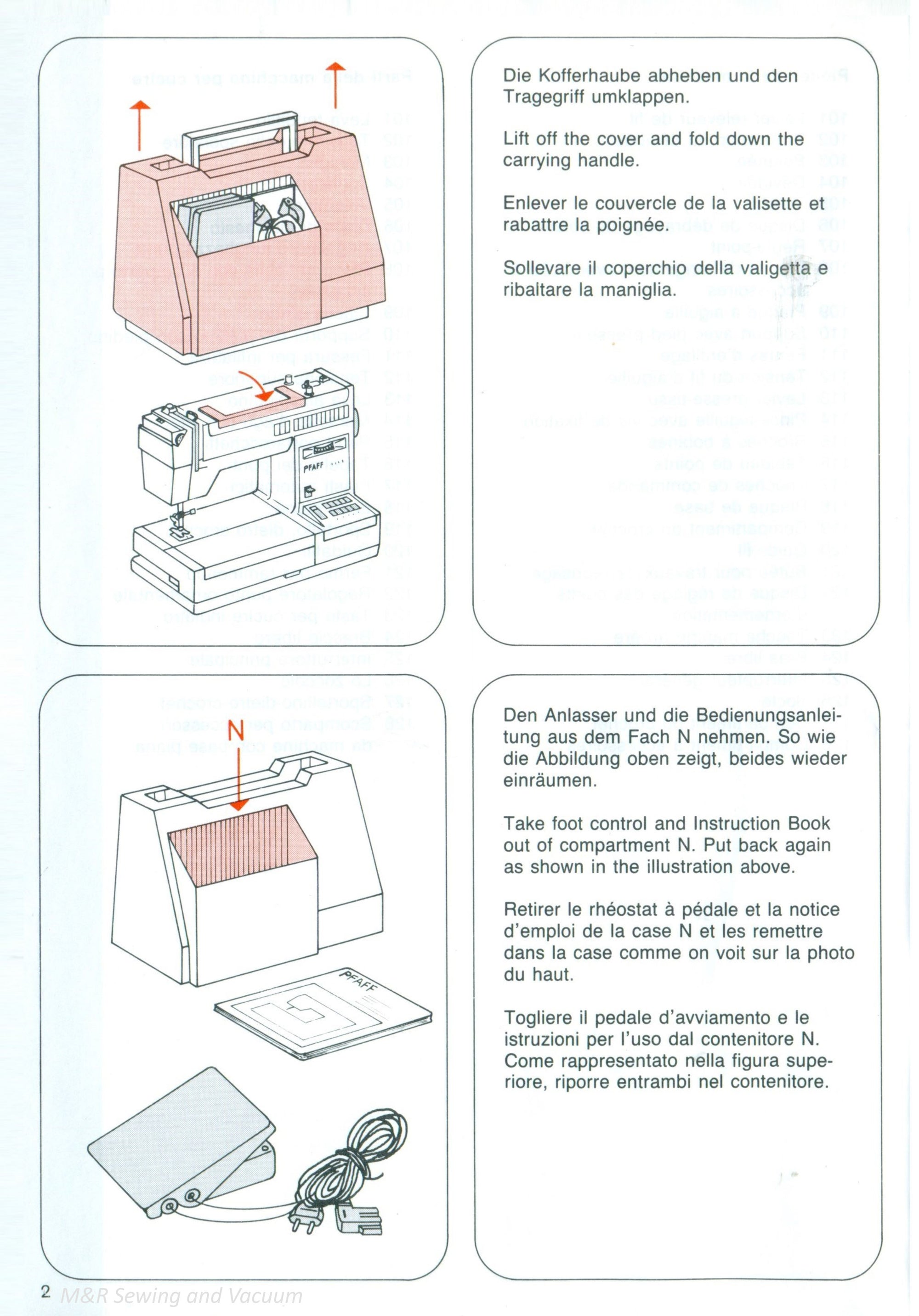 Instruction Manual, Pfaff Hobbymatic 947