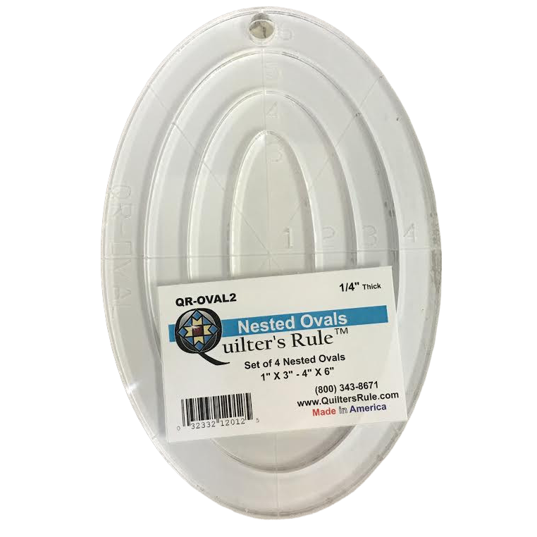 Nested Ovals - 1in x 3in - 4in x 6in, QR-OVAL2