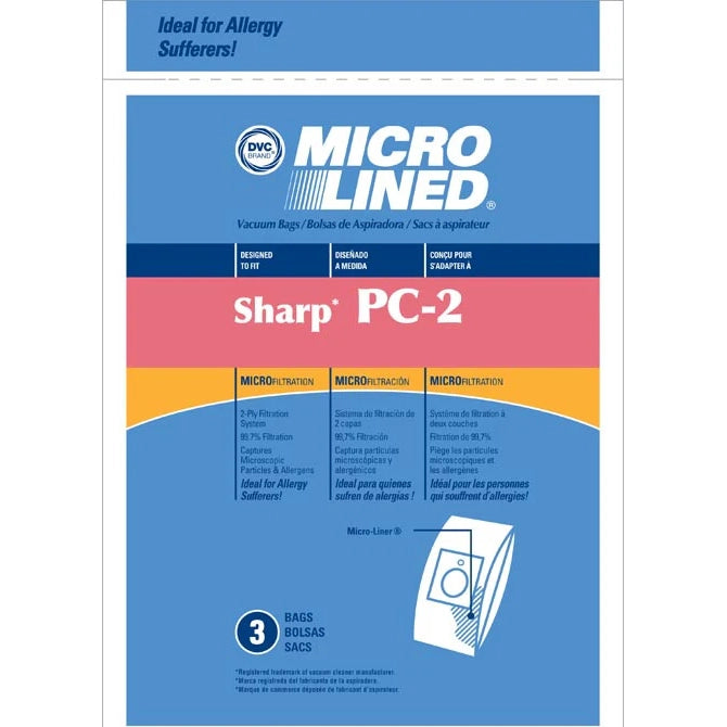 Type PC-2 Sharp Replacement Bags - 3/pk