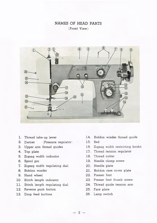 Super Deluxe 139 Instruction Manual - mrsewing
