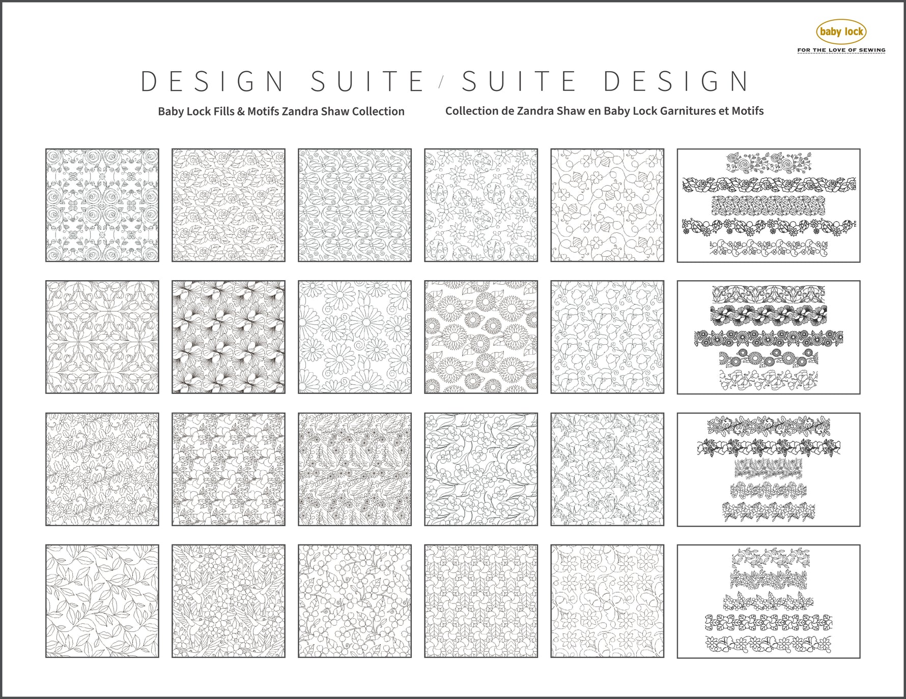 Baby Lock Fills & Motifs Zandra Shaw Collection